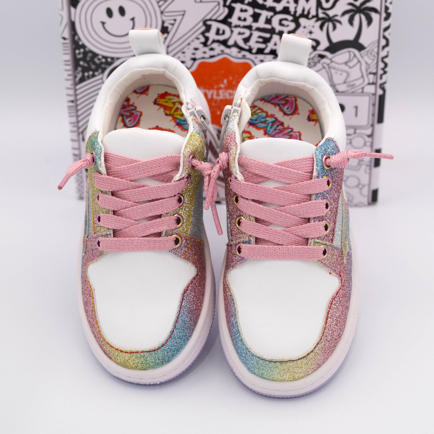 Sivania Low Tops Glitter Pinky Sneakers