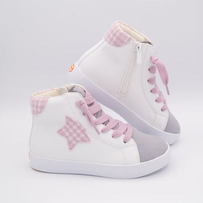 Taylor Fashion Hightops Pink Sneakers