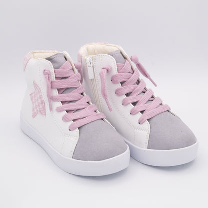 Taylor Fashion Hightops Pink Sneakers