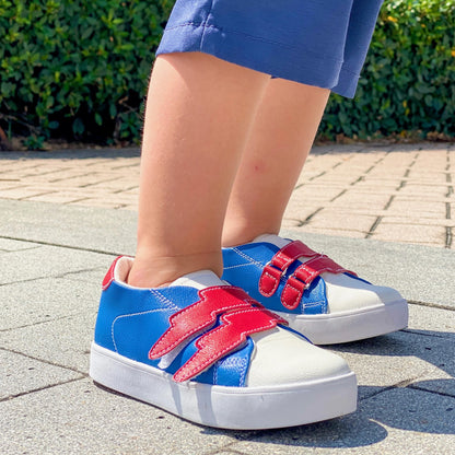 Wolff Low Velcro Straps Leather Sneakers