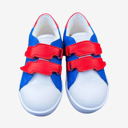 Wolff Low Velcro Straps Leather Sneakers