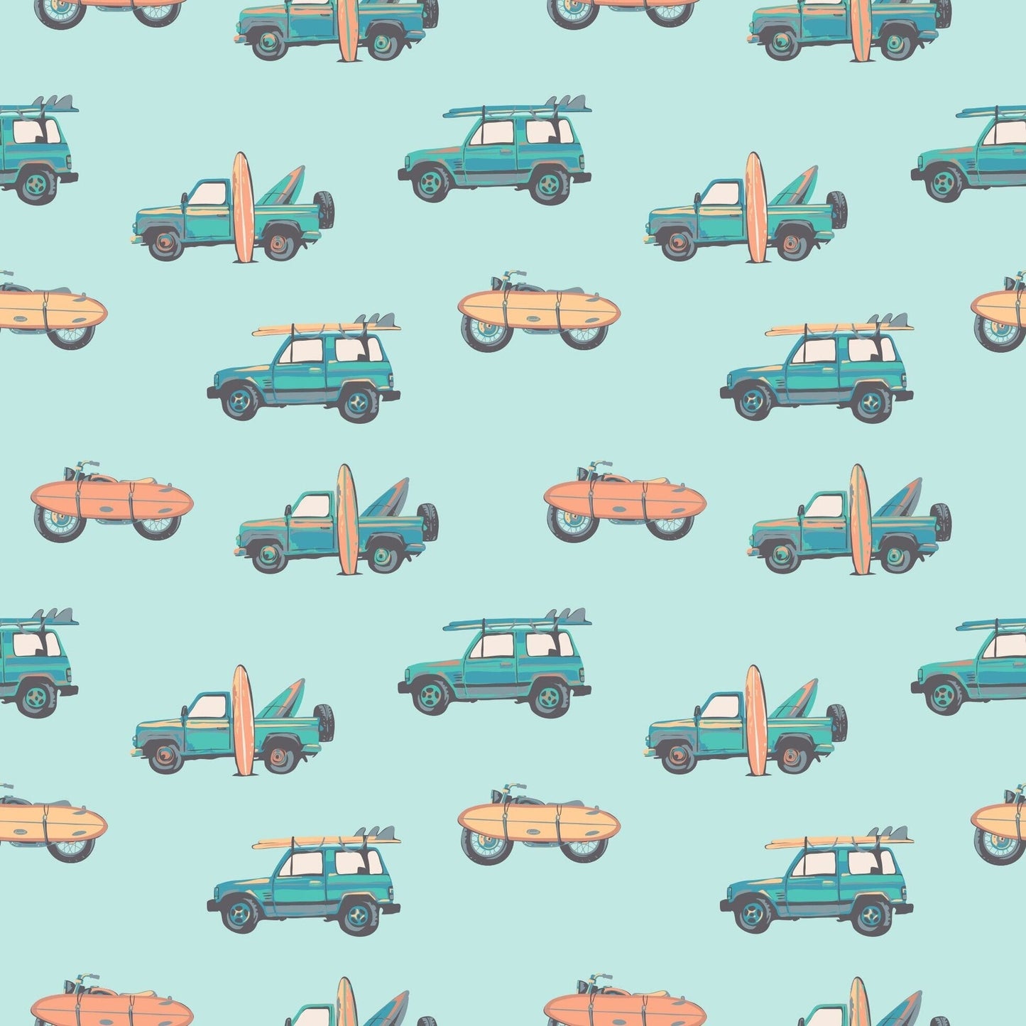 Soler Surfing Beach Summer Pajama Set