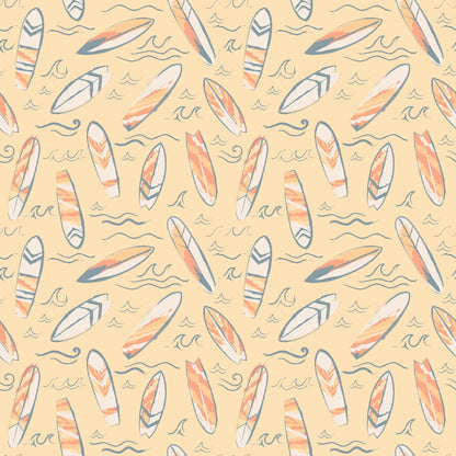 Surfboard Waves Summer Pajama Set