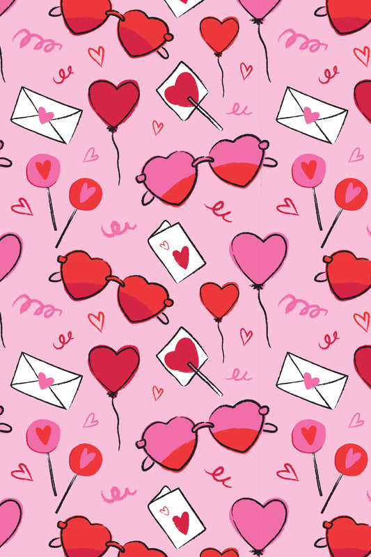 Eli Soft & Stretchy Zipper Footie - Heart Party