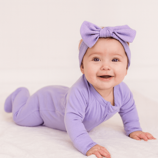 Samatha Violets Are Violet Zipper Footie