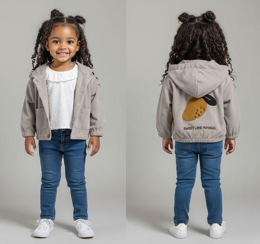 Priscila Hooded Sweet Mango Jacket
