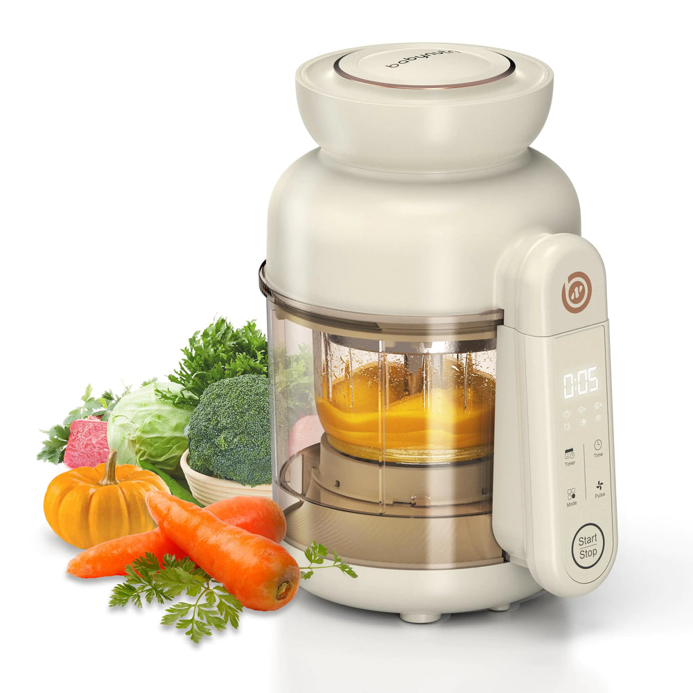 BabyNutri All-in-One Baby Food Maker Glass Food Mills Blender & Steamer