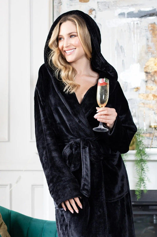 Jessica Plush Hooded Robe - Spa-Worthy Comfort at Home