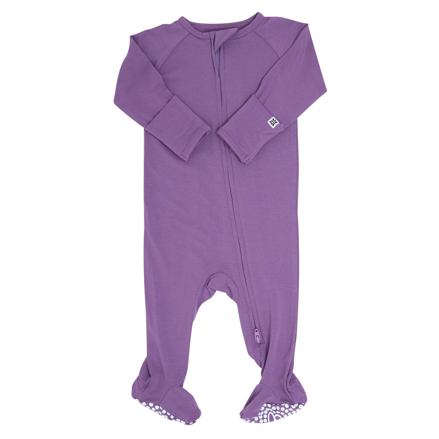 Deep Purple Baby Zipper Footie