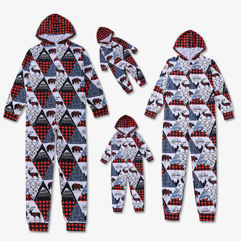 Daril Baby Printed Hooded Jumpsuit