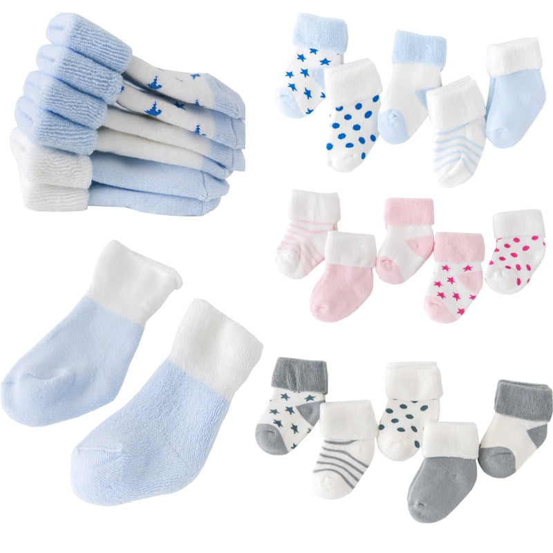 Newborn Baby Boys Girls Thick Warm Foot Socks