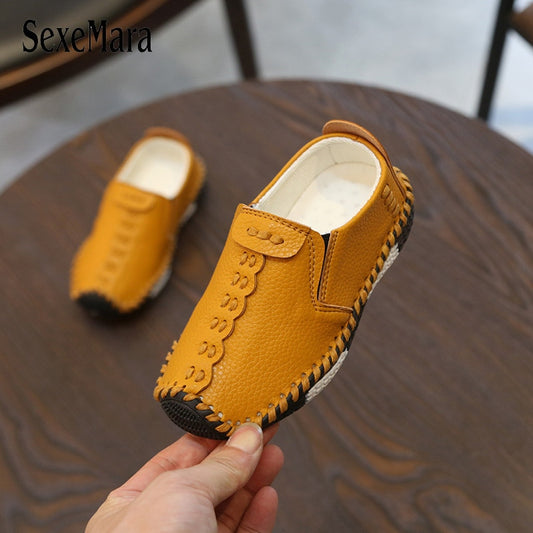 Children England Style Boys Leather Shoes Baby Fashion