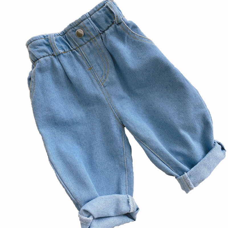 Yampi Jeans Baby Clothes Baby Boy Clothes High Waist Solid