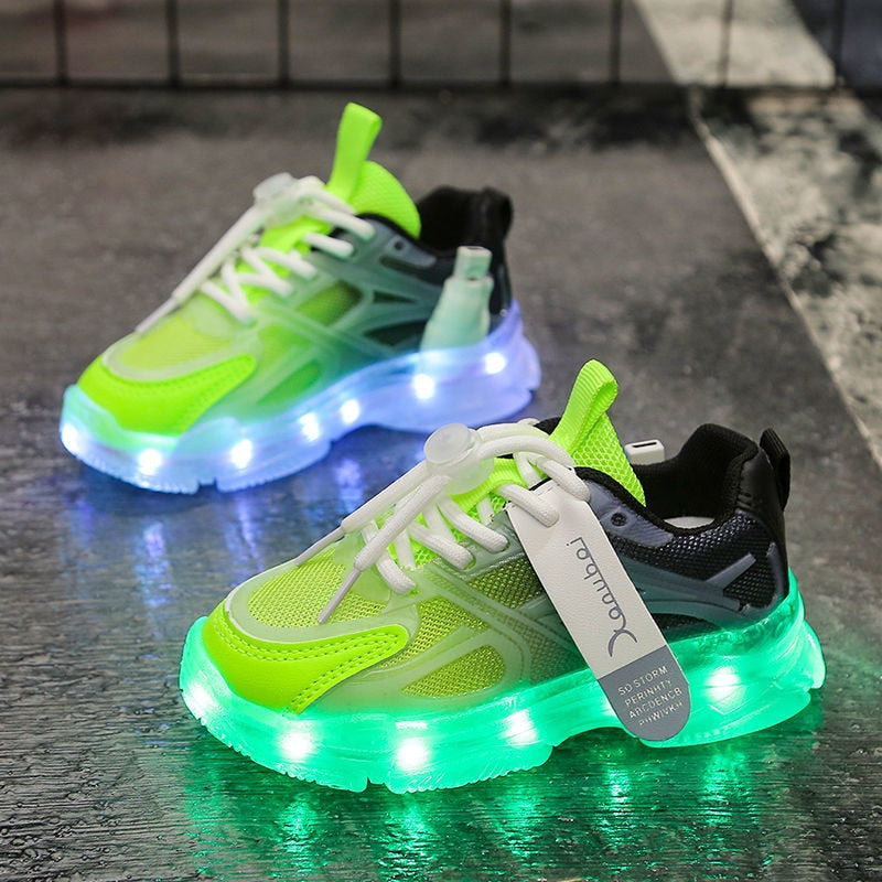 Shoes Boys Lighted Sneakers LED Sexy - GuGuTon baby store - Baby Fashion - Toddlers Outfits - Babies Outfits - Toddler Clothes - Kids Clothing - Newborn Clothes - Newborn Wear - Kids Wear - Trending Clothes - Trending Outfits - Fall Fashion - Winter Fashion - Girls Clothes - Boys Clothes - Babies Wear - Kids Accessories - KidsWear - Summer Clothes - Summer Fashion - Summer Trend - Falls Sweaters - Tops - Bottom - Jeans - Blouse - Dresses - Newborn Dresses - Toys