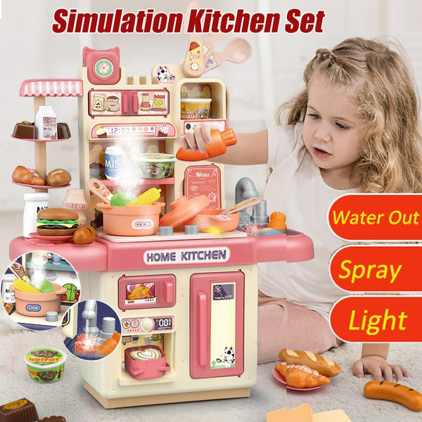 Large Children Simulation Kitchen Toy Lampligh Sound Effect - GuGuTon