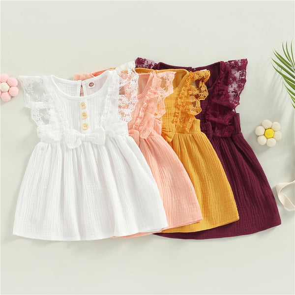Yeimy Girls Princess Dress Summer Sleeveless Party Dresses - GuGuTon
