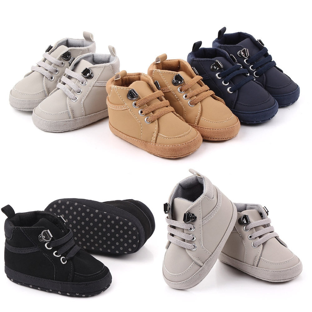 Shoes Girls Boys Casual Leather Cotton Non-slip Soft - GuGuTon