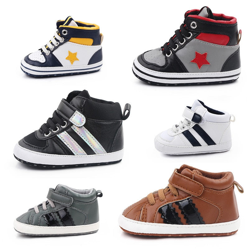 Baby Pu Leather Baby Boys Shoes Newborn Sports - GuGuTon