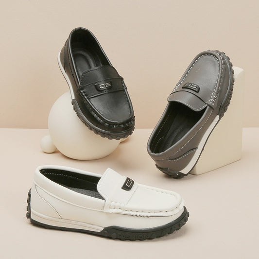 Shoes Children Fashion Leather Kids Loafers Slip Boys