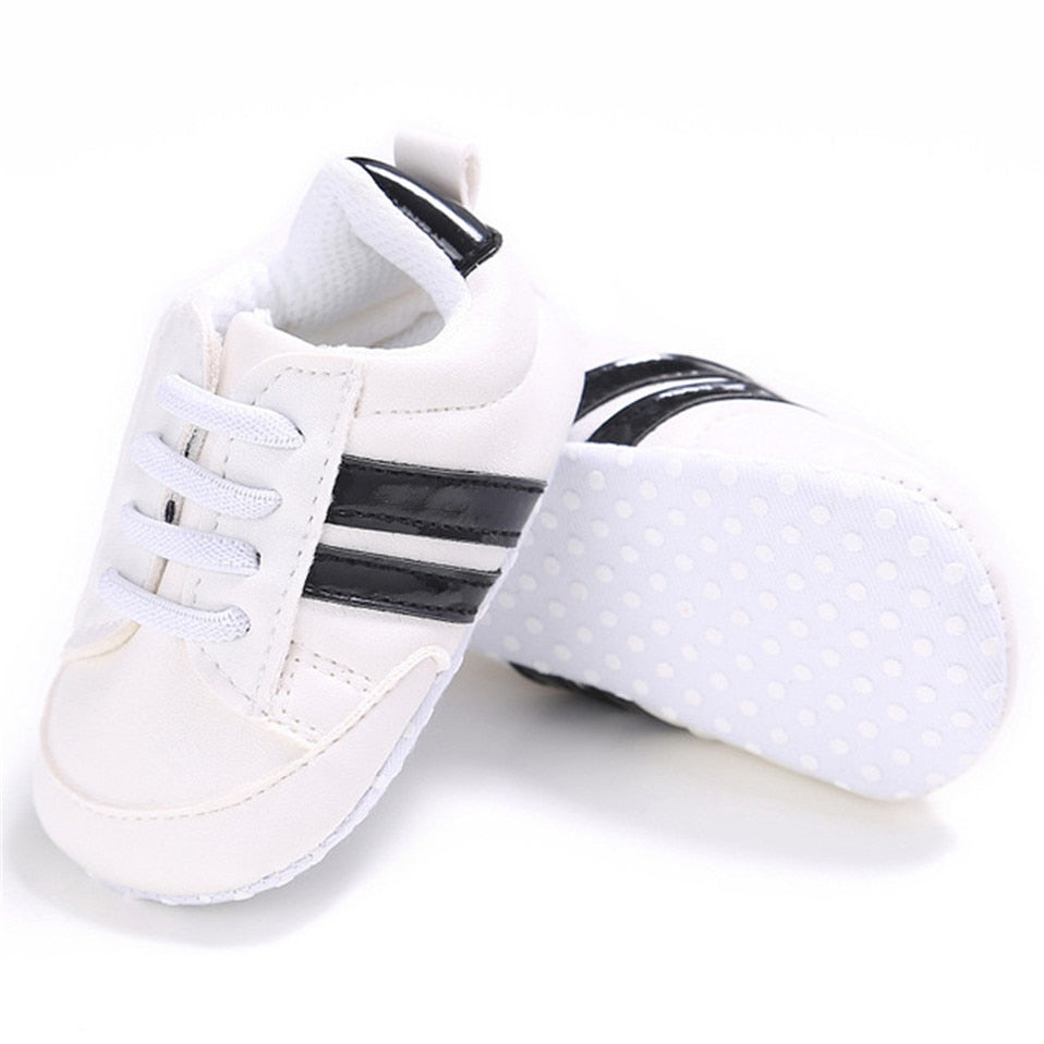 Baby Shoes Newborn Boys Sneaker Girls Two Striped First - GuGuTon